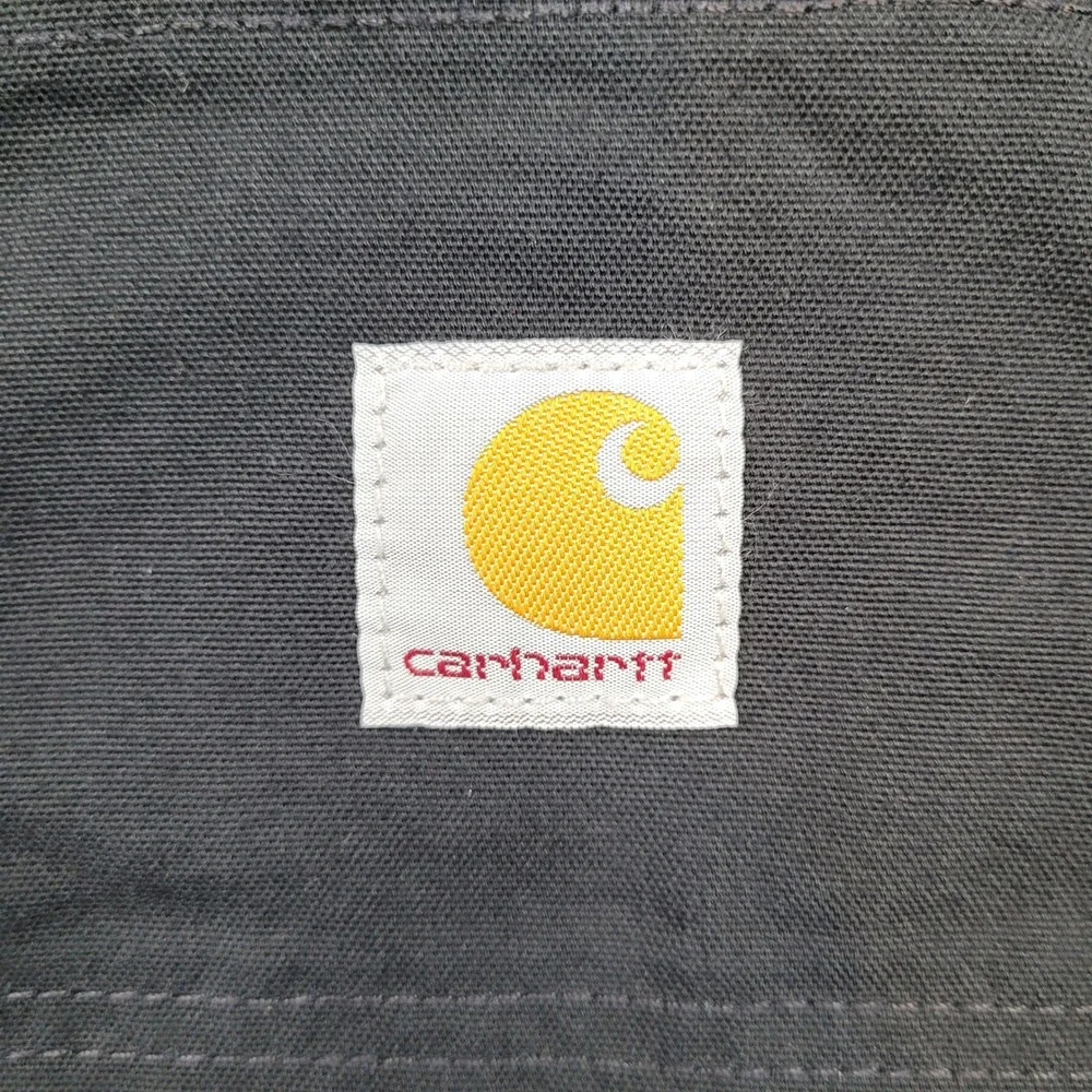 Carhartt Carpenter Shorts Mens 32x10 Black B147 BLK Canvas Utility Work